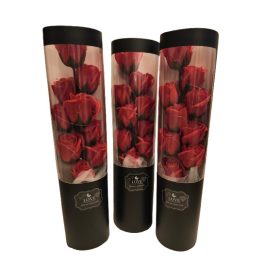 Elegáns szappan rózsa Ledes 10x40 cm Piros