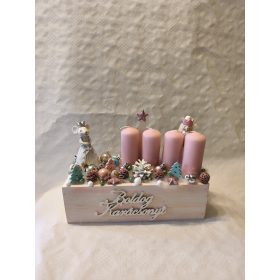 Adventi box rózsaszín diótörős utolsó darab!