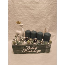 Adventi box mélyzöld III