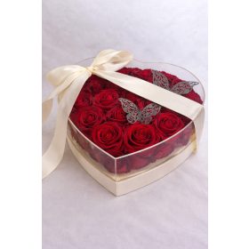 Rózsabox – L’Amour arany bársony rózsával