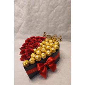 Rózsabox – Royal Love örök rózsás box (L)