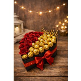 Rózsabox – Royal Love élő rózsás box (L)