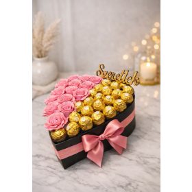 Rózsabox – Royal Love örök rózsás rózsaszín box