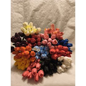 Gumi tulipán csokros 34 cm 130 szálas vegyes