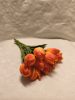  Gumi tulipán csokros 34 cm 10 szálas narancssárga