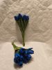 Gumi tulipán csokros 34 cm 10 szálas kék